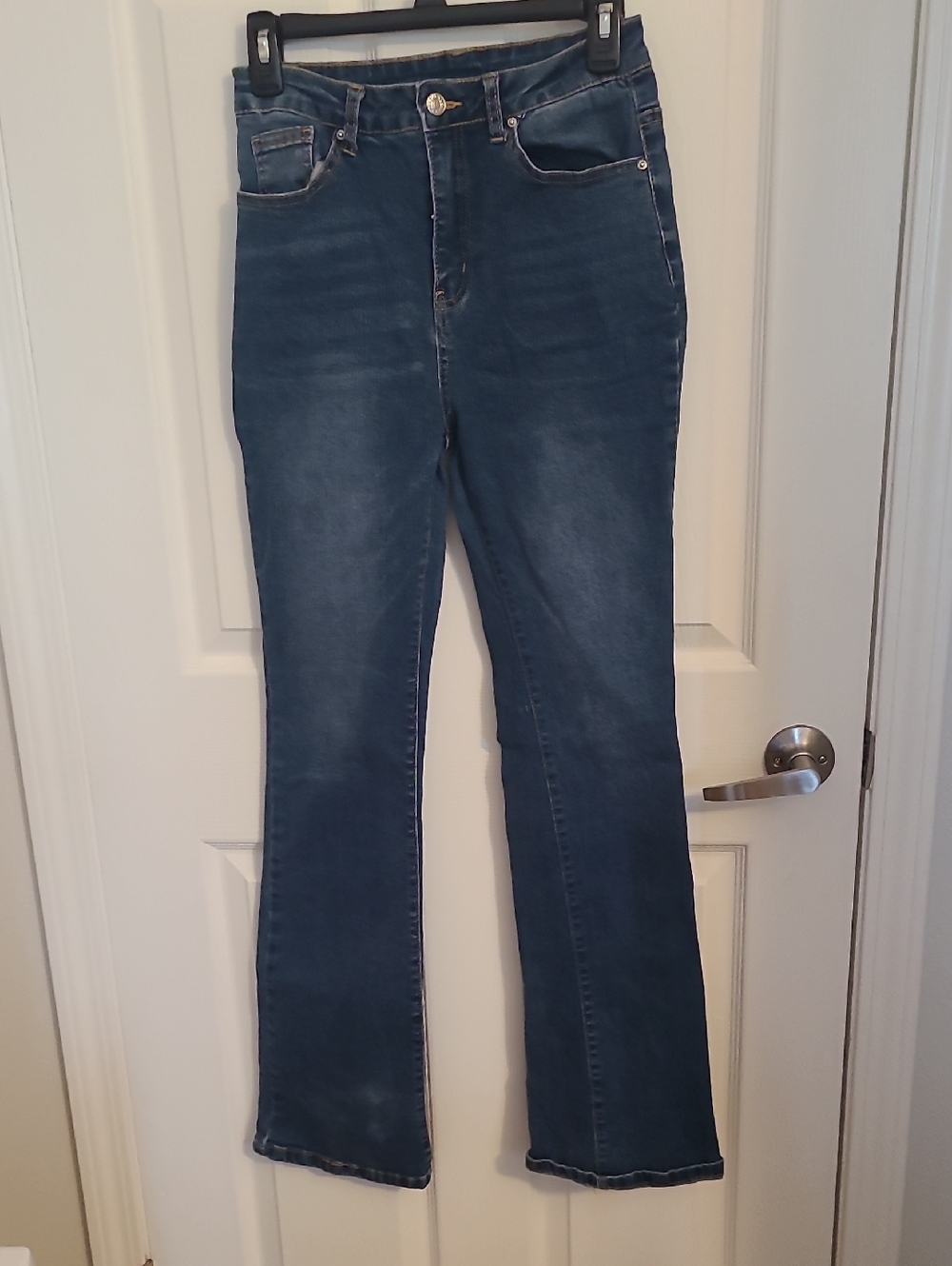 SHEIN Dark Blue Flare Jeans for Women
